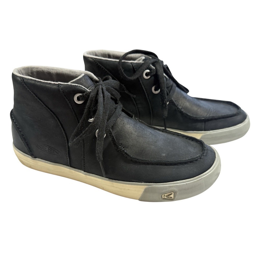 Keen‎ Timmons Chukka Boots Men 8 Black Nubuck Leather Lace Up Casual Shoes
